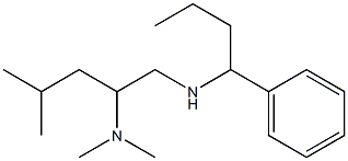[2-(dimethylamino)-4-methylpentyl](1-phenylbutyl)amine Structure