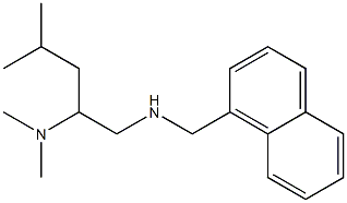 [2-(dimethylamino)-4-methylpentyl](naphthalen-1-ylmethyl)amine 구조식 이미지