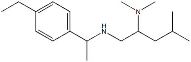 [2-(dimethylamino)-4-methylpentyl][1-(4-ethylphenyl)ethyl]amine 구조식 이미지