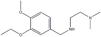 [2-(dimethylamino)ethyl][(3-ethoxy-4-methoxyphenyl)methyl]amine Structure