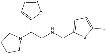 [2-(furan-2-yl)-2-(pyrrolidin-1-yl)ethyl][1-(5-methylthiophen-2-yl)ethyl]amine 구조식 이미지