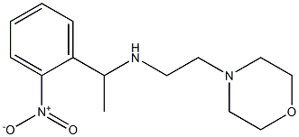 [2-(morpholin-4-yl)ethyl][1-(2-nitrophenyl)ethyl]amine 구조식 이미지