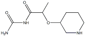 [2-(piperidin-3-yloxy)propanoyl]urea Structure