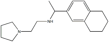 [2-(pyrrolidin-1-yl)ethyl][1-(5,6,7,8-tetrahydronaphthalen-2-yl)ethyl]amine Structure