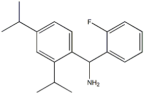[2,4-bis(propan-2-yl)phenyl](2-fluorophenyl)methanamine 구조식 이미지