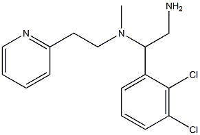 [2-amino-1-(2,3-dichlorophenyl)ethyl](methyl)[2-(pyridin-2-yl)ethyl]amine 구조식 이미지