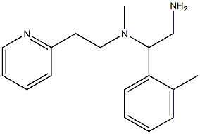 [2-amino-1-(2-methylphenyl)ethyl](methyl)[2-(pyridin-2-yl)ethyl]amine 구조식 이미지