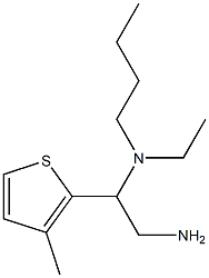 [2-amino-1-(3-methylthiophen-2-yl)ethyl](butyl)ethylamine Structure