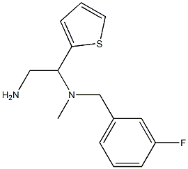 [2-amino-1-(thiophen-2-yl)ethyl][(3-fluorophenyl)methyl]methylamine 구조식 이미지