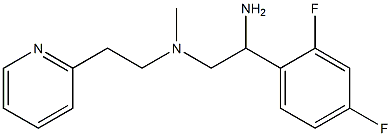 [2-amino-2-(2,4-difluorophenyl)ethyl](methyl)[2-(pyridin-2-yl)ethyl]amine Structure