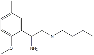 [2-amino-2-(2-methoxy-5-methylphenyl)ethyl](butyl)methylamine 구조식 이미지