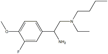 [2-amino-2-(3-fluoro-4-methoxyphenyl)ethyl](butyl)ethylamine 구조식 이미지