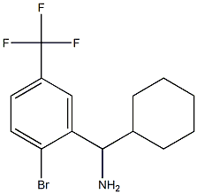 [2-bromo-5-(trifluoromethyl)phenyl](cyclohexyl)methanamine 구조식 이미지