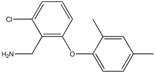 [2-chloro-6-(2,4-dimethylphenoxy)phenyl]methanamine 구조식 이미지