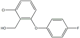 [2-chloro-6-(4-fluorophenoxy)phenyl]methanol Structure