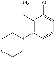 [2-chloro-6-(thiomorpholin-4-yl)phenyl]methanamine 구조식 이미지