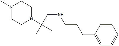 [2-methyl-2-(4-methylpiperazin-1-yl)propyl](3-phenylpropyl)amine 구조식 이미지
