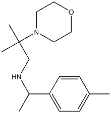 [2-methyl-2-(morpholin-4-yl)propyl][1-(4-methylphenyl)ethyl]amine 구조식 이미지