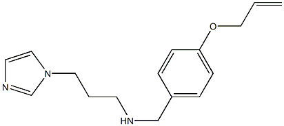 [3-(1H-imidazol-1-yl)propyl]({[4-(prop-2-en-1-yloxy)phenyl]methyl})amine Structure