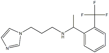 [3-(1H-imidazol-1-yl)propyl]({1-[2-(trifluoromethyl)phenyl]ethyl})amine Structure
