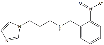 [3-(1H-imidazol-1-yl)propyl][(2-nitrophenyl)methyl]amine Structure