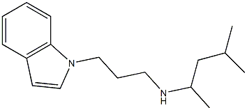 [3-(1H-indol-1-yl)propyl](4-methylpentan-2-yl)amine 구조식 이미지