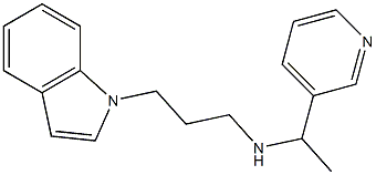 [3-(1H-indol-1-yl)propyl][1-(pyridin-3-yl)ethyl]amine 구조식 이미지