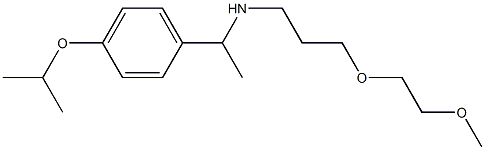 [3-(2-methoxyethoxy)propyl]({1-[4-(propan-2-yloxy)phenyl]ethyl})amine Structure