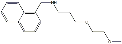 [3-(2-methoxyethoxy)propyl](naphthalen-1-ylmethyl)amine Structure