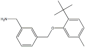 [3-(2-tert-butyl-5-methylphenoxymethyl)phenyl]methanamine Structure