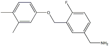 [3-(3,4-dimethylphenoxymethyl)-4-fluorophenyl]methanamine Structure