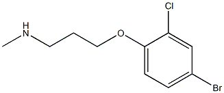 [3-(4-bromo-2-chlorophenoxy)propyl](methyl)amine Structure