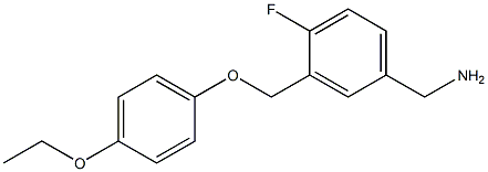 [3-(4-ethoxyphenoxymethyl)-4-fluorophenyl]methanamine 구조식 이미지