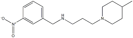 [3-(4-methylpiperidin-1-yl)propyl][(3-nitrophenyl)methyl]amine Structure