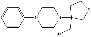 [3-(4-phenylpiperazin-1-yl)tetrahydrothien-3-yl]methylamine Structure