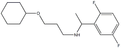 [3-(cyclohexyloxy)propyl][1-(2,5-difluorophenyl)ethyl]amine Structure