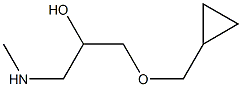 [3-(cyclopropylmethoxy)-2-hydroxypropyl](methyl)amine Structure