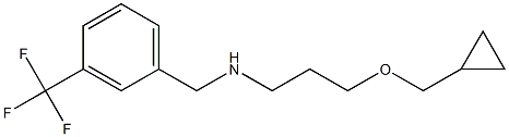 [3-(cyclopropylmethoxy)propyl]({[3-(trifluoromethyl)phenyl]methyl})amine Structure