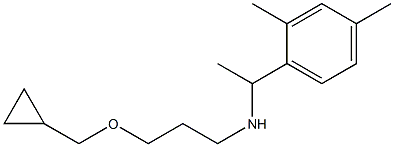 [3-(cyclopropylmethoxy)propyl][1-(2,4-dimethylphenyl)ethyl]amine Structure