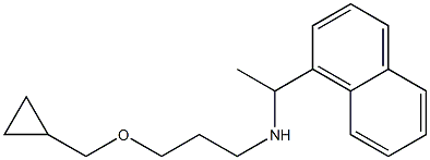 [3-(cyclopropylmethoxy)propyl][1-(naphthalen-1-yl)ethyl]amine Structure