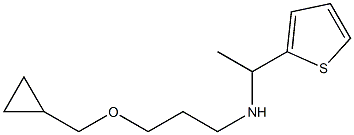 [3-(cyclopropylmethoxy)propyl][1-(thiophen-2-yl)ethyl]amine 구조식 이미지