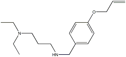 [3-(diethylamino)propyl]({[4-(prop-2-en-1-yloxy)phenyl]methyl})amine 구조식 이미지