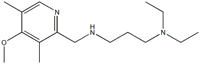 [3-(diethylamino)propyl][(4-methoxy-3,5-dimethylpyridin-2-yl)methyl]amine Structure