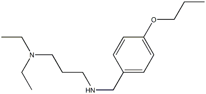 [3-(diethylamino)propyl][(4-propoxyphenyl)methyl]amine Structure