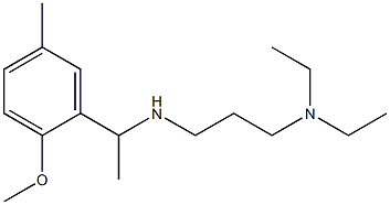 [3-(diethylamino)propyl][1-(2-methoxy-5-methylphenyl)ethyl]amine 구조식 이미지