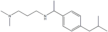 [3-(dimethylamino)propyl]({1-[4-(2-methylpropyl)phenyl]ethyl})amine 구조식 이미지