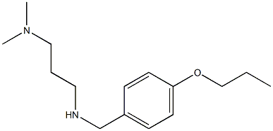 [3-(dimethylamino)propyl][(4-propoxyphenyl)methyl]amine Structure