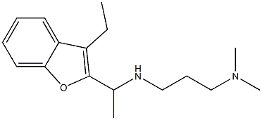[3-(dimethylamino)propyl][1-(3-ethyl-1-benzofuran-2-yl)ethyl]amine 구조식 이미지