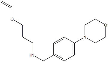 [3-(ethenyloxy)propyl]({[4-(morpholin-4-yl)phenyl]methyl})amine Structure