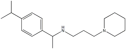 [3-(piperidin-1-yl)propyl]({1-[4-(propan-2-yl)phenyl]ethyl})amine 구조식 이미지